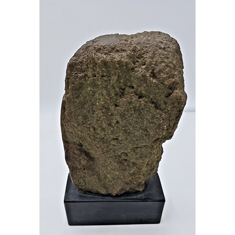 Frank Eliscu signed Olive Green Owl Sculpture and base "Owl Mother And Chick" - Picture 7 of 12